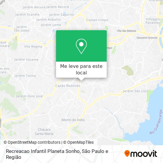 Recreacao Infantil Planeta Sonho mapa