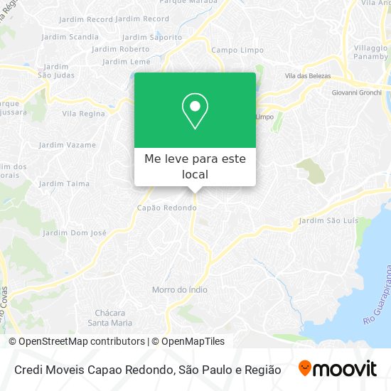 Credi Moveis Capao Redondo mapa