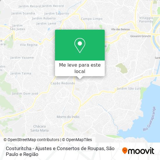 Costuritcha - Ajustes e Consertos de Roupas mapa