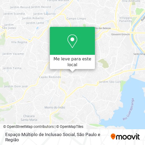 Espaço Múltiplo de Inclusao Social mapa