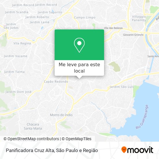 Panificadora Cruz Alta mapa