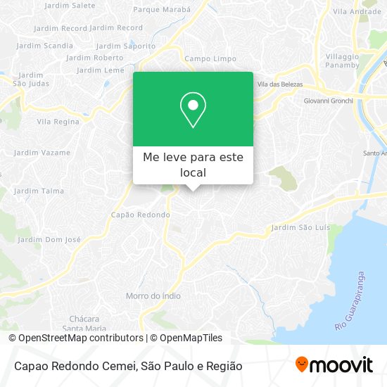 Capao Redondo Cemei mapa