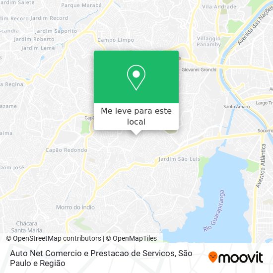 Auto Net Comercio e Prestacao de Servicos mapa
