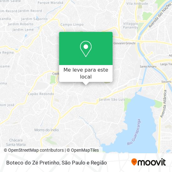 Boteco do Zé Pretinho mapa