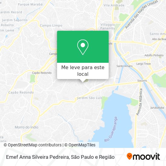 Emef Anna Silveira Pedreira mapa