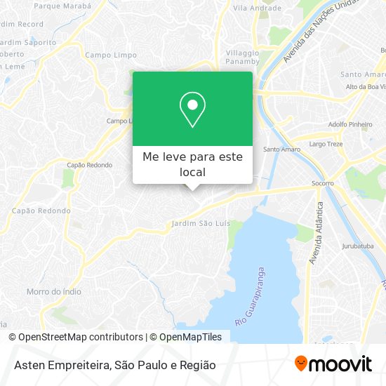 Asten Empreiteira mapa