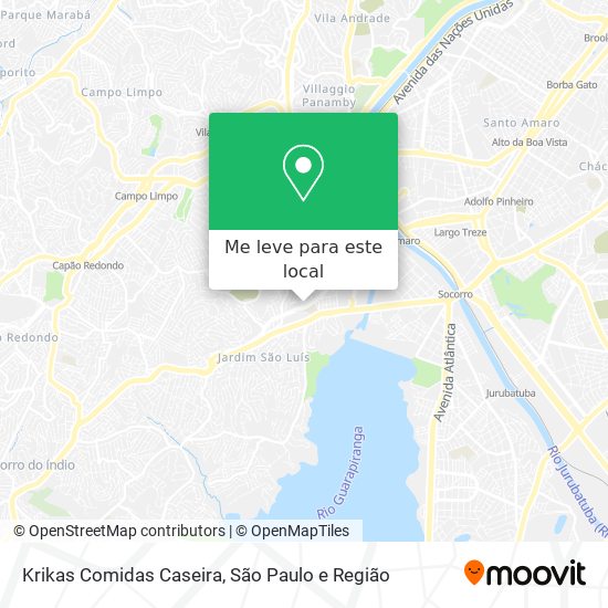 Krikas Comidas Caseira mapa