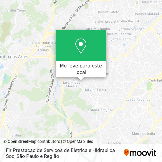 Flr Prestacao de Servicos de Eletrica e Hidraulica Soc mapa