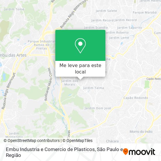 Embu Industria e Comercio de Plasticos mapa