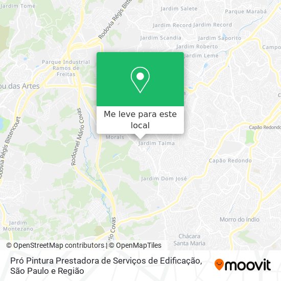 Pró Pintura Prestadora de Serviços de Edificação mapa