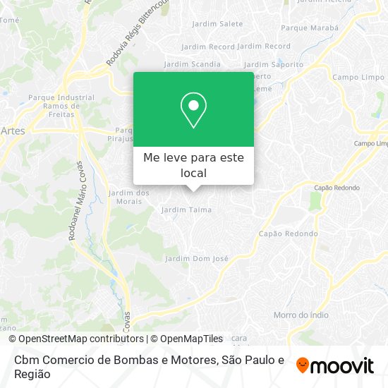 Cbm Comercio de Bombas e Motores mapa