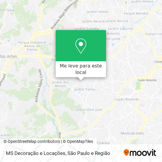 MS Decoração e Locações mapa