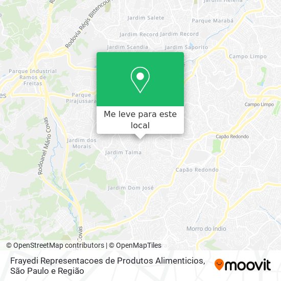 Frayedi Representacoes de Produtos Alimenticios mapa