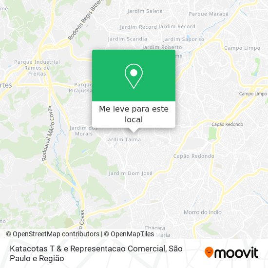 Katacotas T & e Representacao Comercial mapa