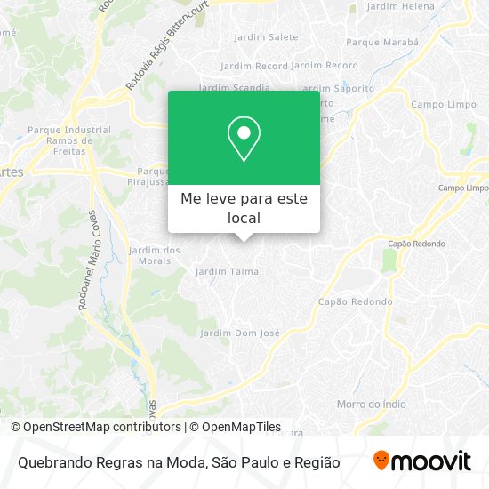 Quebrando Regras na Moda mapa