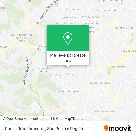 Carelli Revestimentos mapa