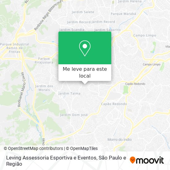 Leving Assessoria Esportiva e Eventos mapa