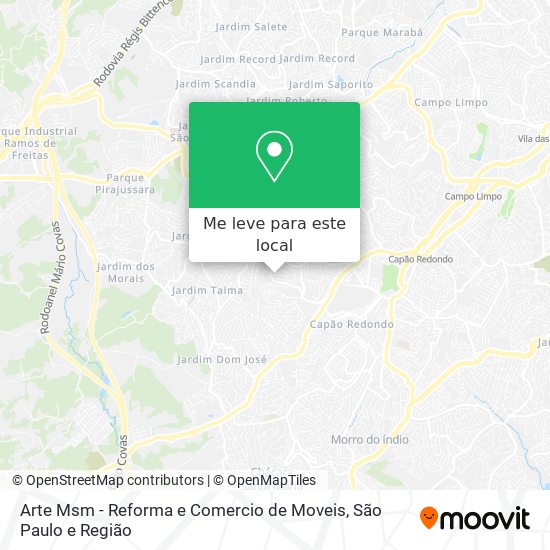 Arte Msm - Reforma e Comercio de Moveis mapa