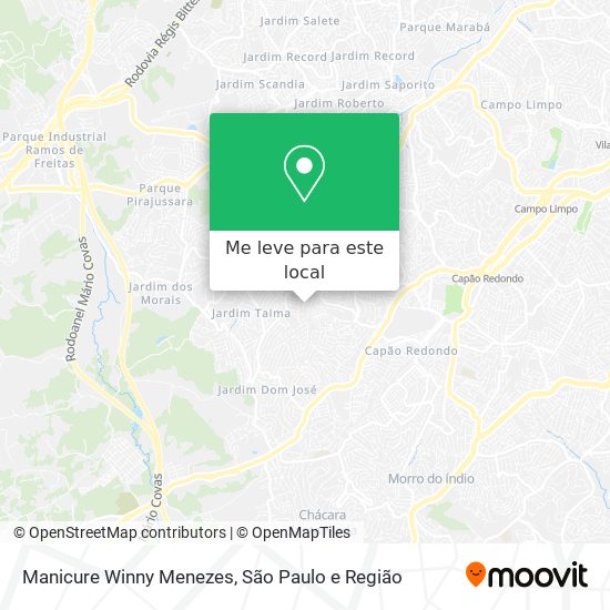 Manicure Winny Menezes mapa
