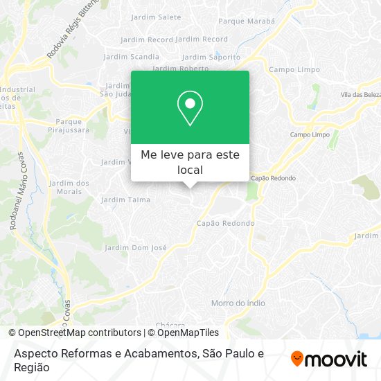 Aspecto Reformas e Acabamentos mapa