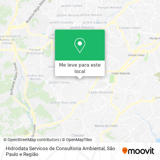 Hidrodata Servicos de Consultoria Ambiental mapa