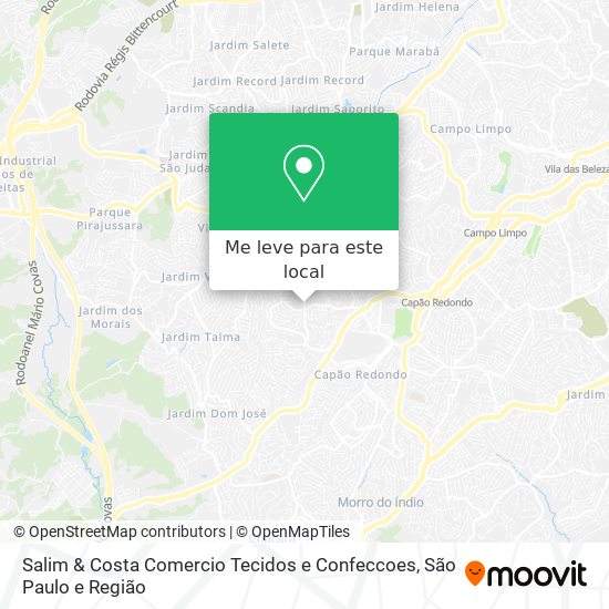 Salim & Costa Comercio Tecidos e Confeccoes mapa
