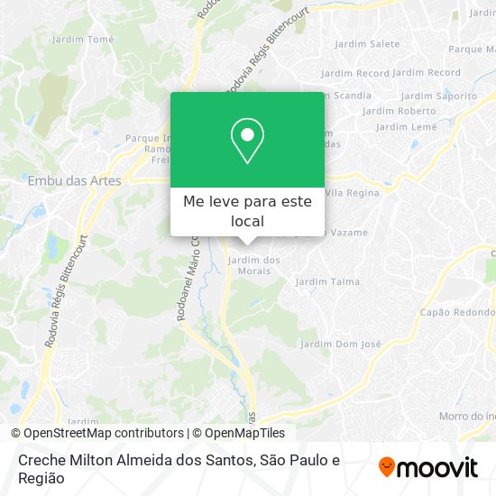 Creche Milton Almeida dos Santos mapa