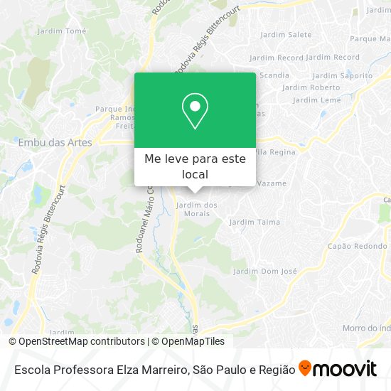 Escola Professora Elza Marreiro mapa