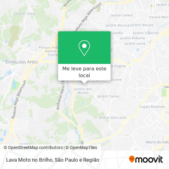 Lava Moto no Brilho mapa