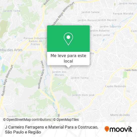 J Carneiro Ferragens e Material Para a Costrucao mapa