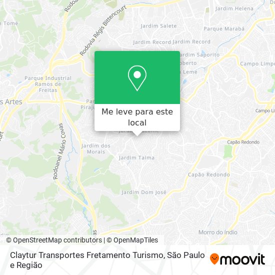 Claytur Transportes Fretamento Turismo mapa