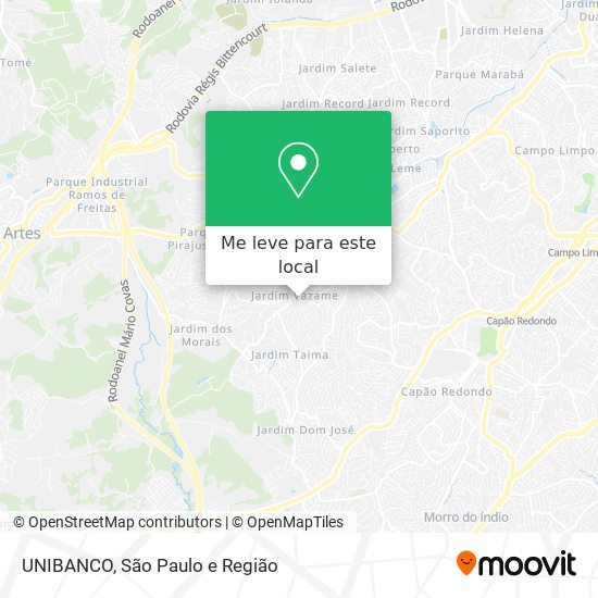 UNIBANCO mapa