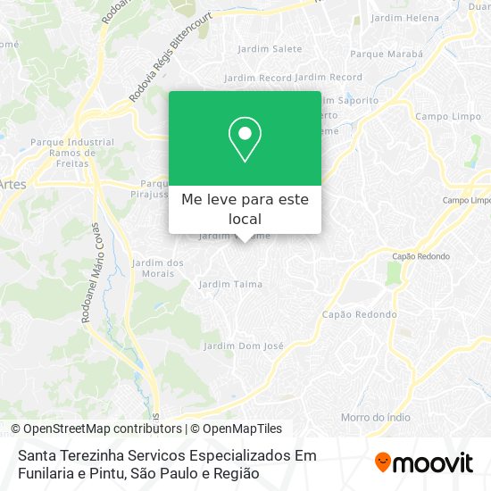 Santa Terezinha Servicos Especializados Em Funilaria e Pintu mapa