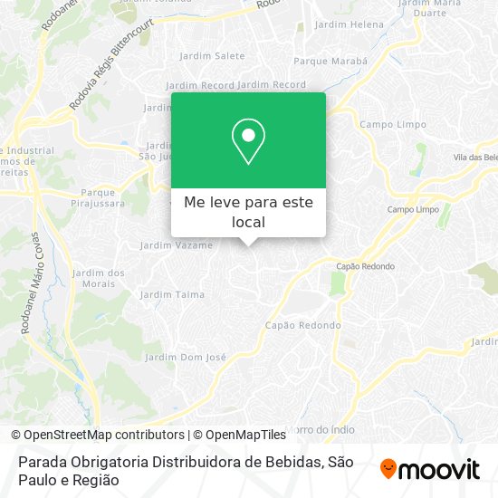 Parada Obrigatoria Distribuidora de Bebidas mapa