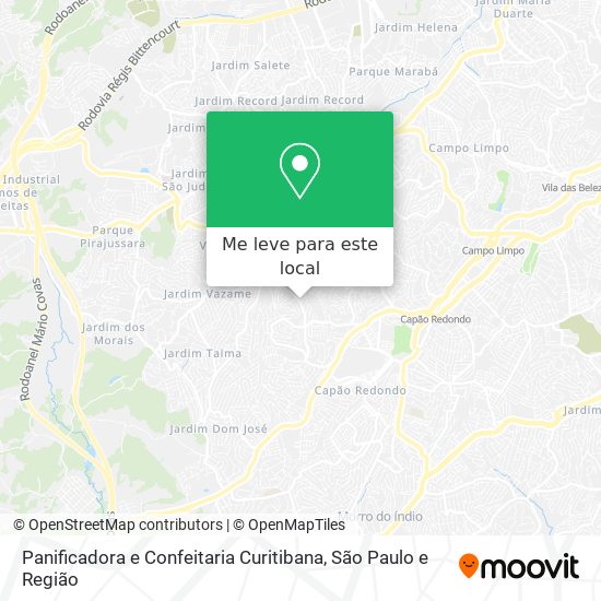 Panificadora e Confeitaria Curitibana mapa