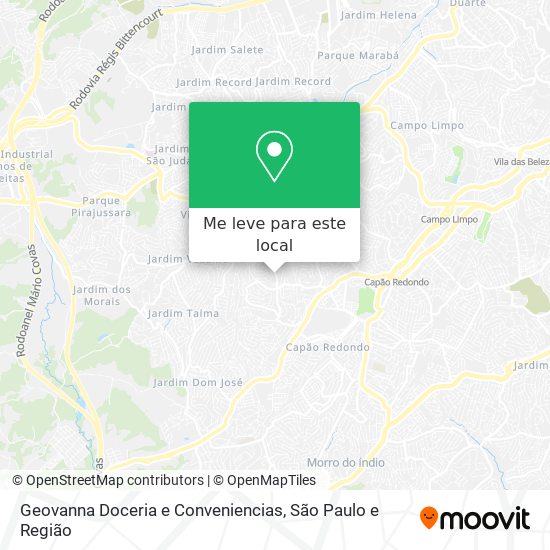 Geovanna Doceria e Conveniencias mapa