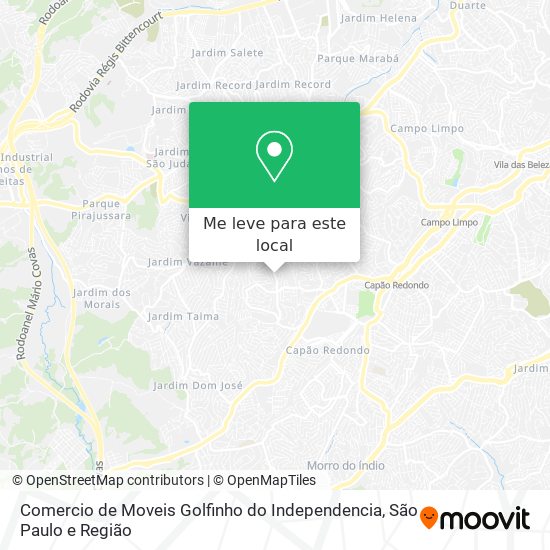 Comercio de Moveis Golfinho do Independencia mapa