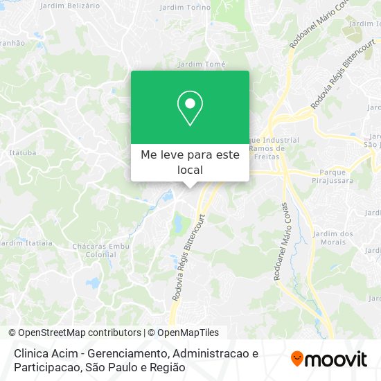 Clinica Acim - Gerenciamento, Administracao e Participacao mapa