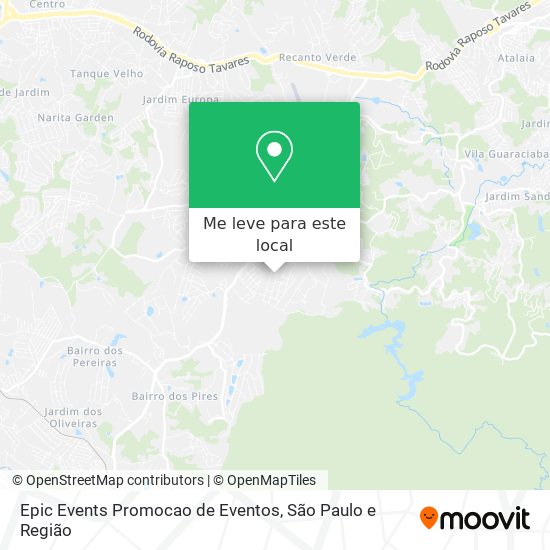 Epic Events Promocao de Eventos mapa