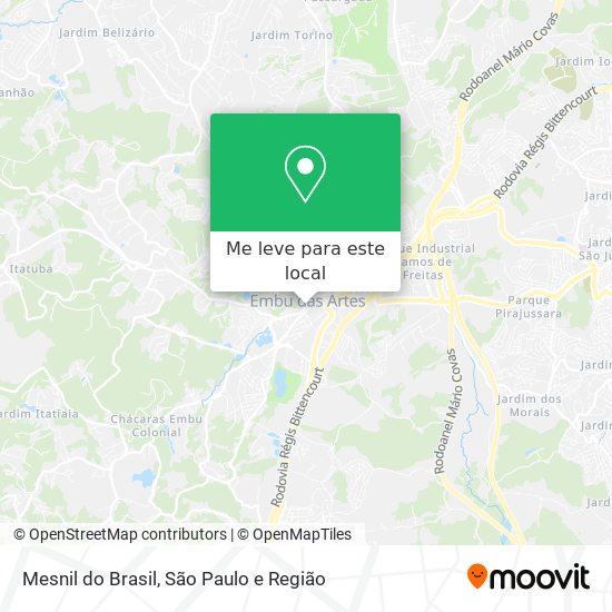 Mesnil do Brasil mapa