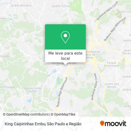 King Caipirinhas Embu mapa