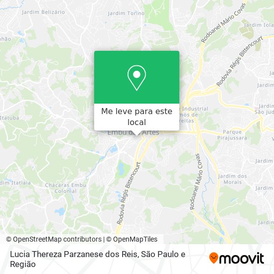 Lucia Thereza Parzanese dos Reis mapa