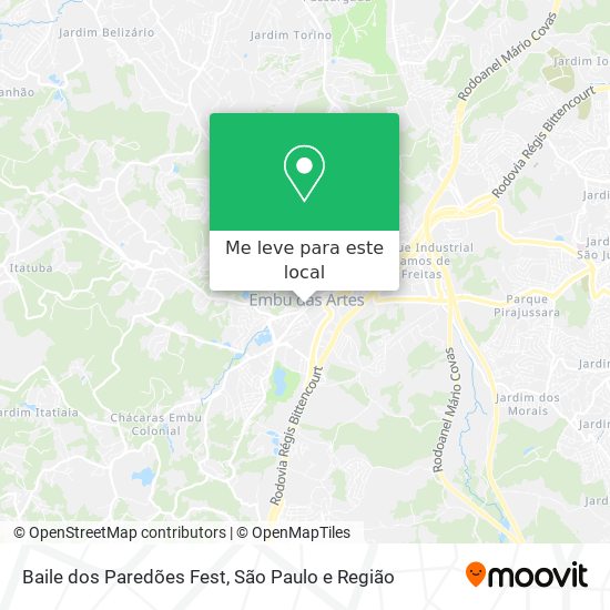 Baile dos Paredões Fest mapa