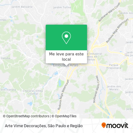 Arte Vime Decorações mapa