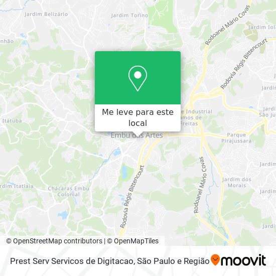 Prest Serv Servicos de Digitacao mapa