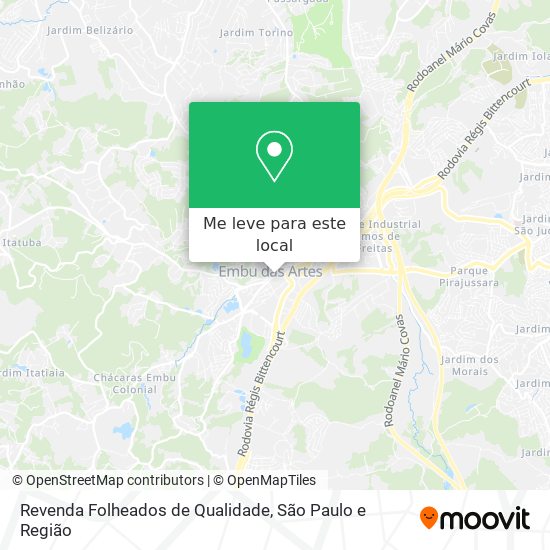 Revenda Folheados de Qualidade mapa