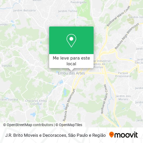 J.R. Brito Moveis e Decoracoes mapa