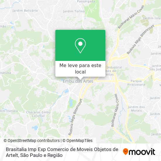 Brasitalia Imp Exp Comercio de Moveis Objetos de Artelt mapa