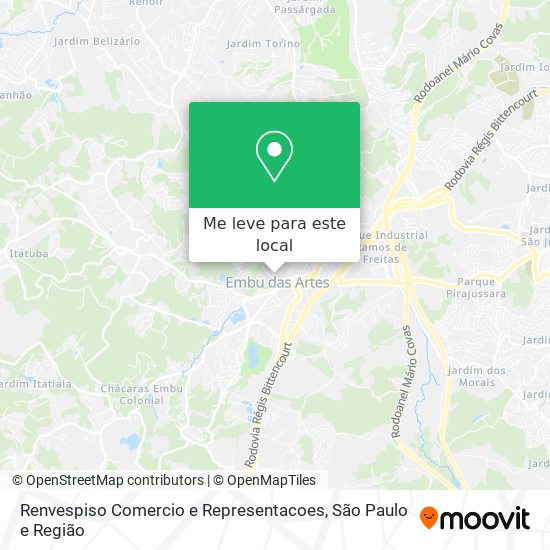 Renvespiso Comercio e Representacoes mapa