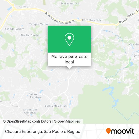 Chácara Esperança mapa